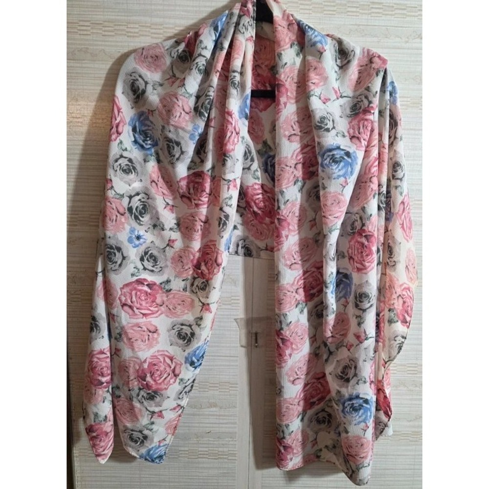 Floral Rose Print Scarf